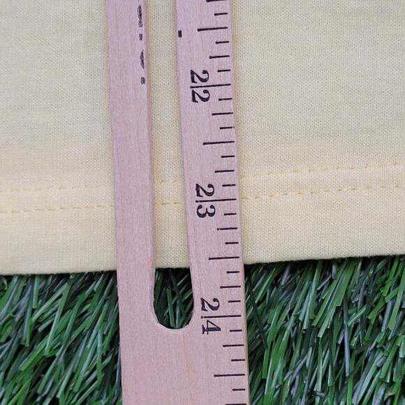 Vintage 80s New-York WNCN 104.3 FM Radio Shirt Womens S/M 18x23 Yellow - Picture 15 of 15